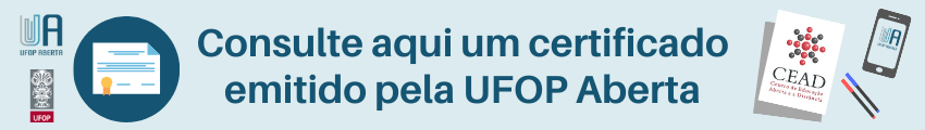 Link da página de ontem validar dos certificados emitidos pela UFOP Aberta.