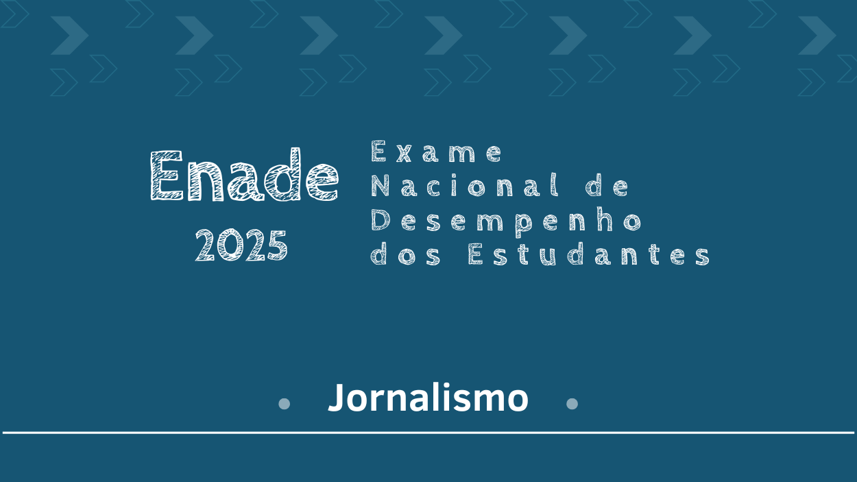 Banner de inscrição no curso do ENADE - Jornalismo - 2025.